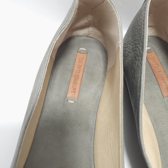 Frye Womens Leather Flats Size 10 Ember Crossed - Picture 3 of 6